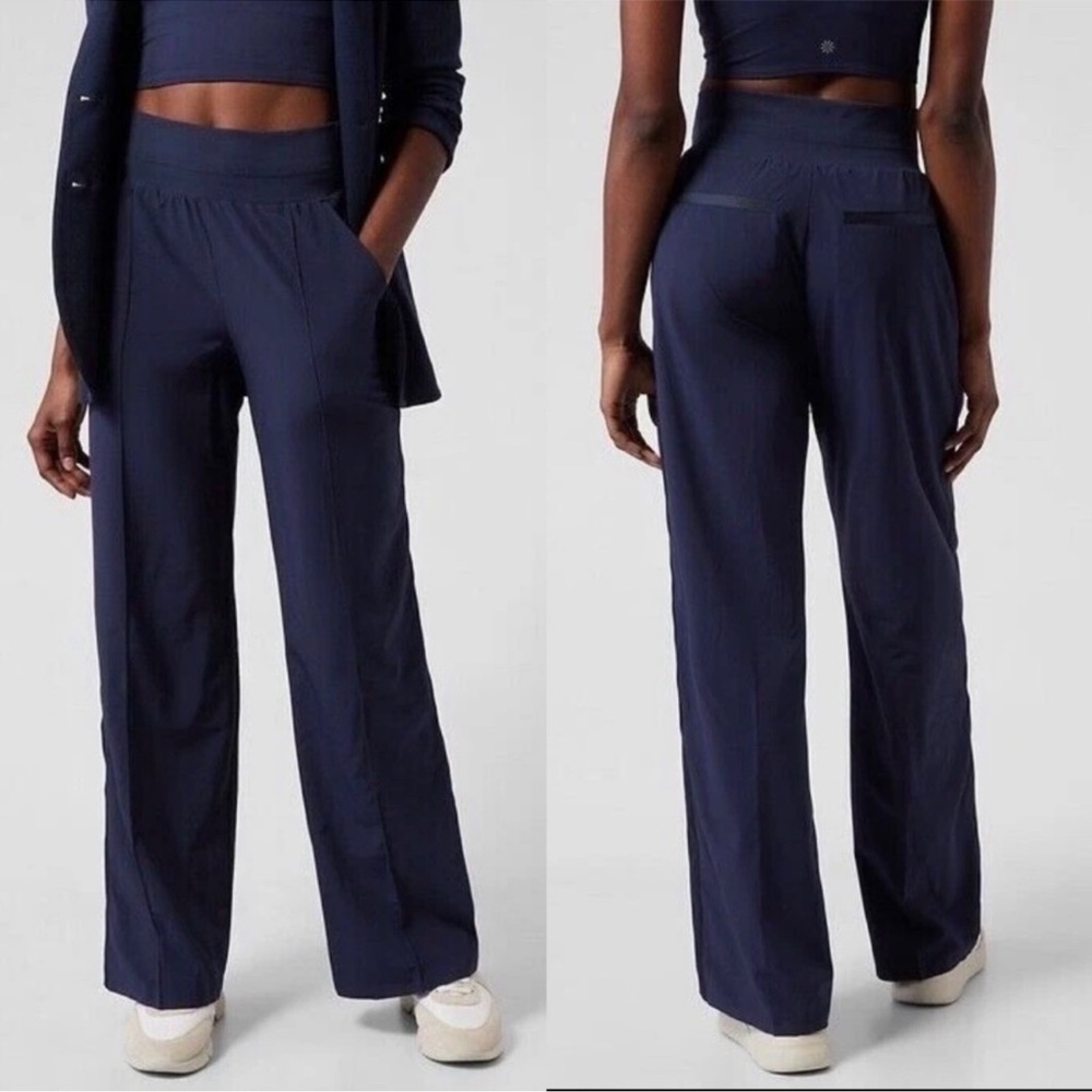 Athleta Slate Blue Sweatshirt/Pants Set, Sz M, L - Picture 15 of 16